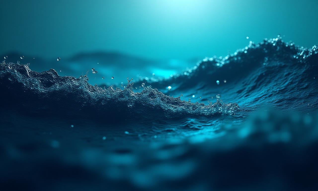 Deep oceanic blue patterns